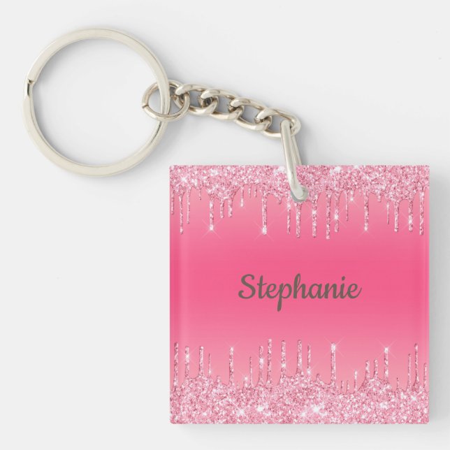 Monogram Rosa Glittrig Glam Trendig (Framsidan)