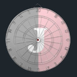 Monogram Rosa Grått White Girly House Party Darttavla<br><div class="desc">Monogram Rosa Grått White Girly House Party Dart Board är ett underbart sätt att visa lite underhållning för dina gäster! Detta är en underbar idé för ge som en personlig gåva till alla som tycker om att leka mördare. Byt färg om du vill. ● KLICKA PÅ ANPASSA OM DU VILL...</div>