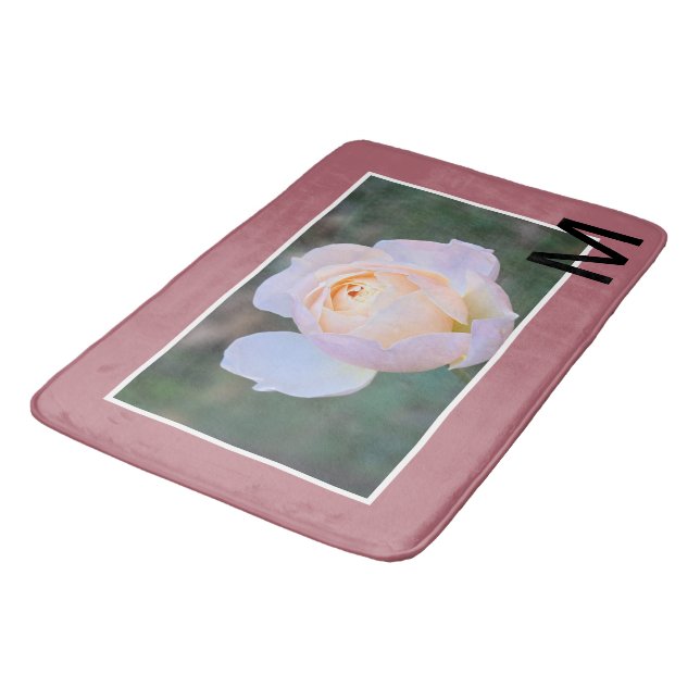 Monogram Rosa Gul Roséguld Badrumsmatta (Vinklad)