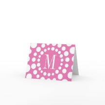 Monogram Rosa-mall Inledande blankanteckningskort