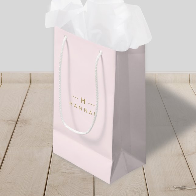Monogram  Rosa | Minimalistisk Elegant Guld (Skapare uppladdad)