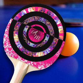Monogram rosa Modern Mandala Pingisracket