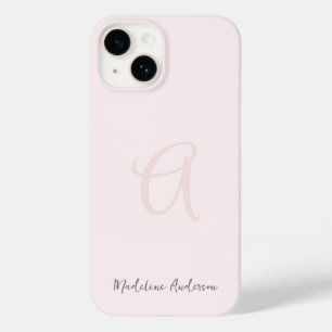 Monogram  Rosa Modern minimalistisk kvinnlig kvinn