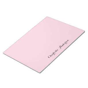 Monogram Rosa Modern minimalistisk kvinnlig kvinn Anteckningsblock
