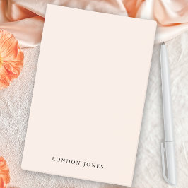 Monogram  Rosa Modern minimalistisk kvinnlig kvinn Post-it Block