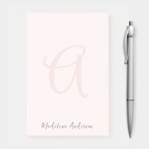 Monogram Rosa Modern minimalistisk kvinnlig kvinn