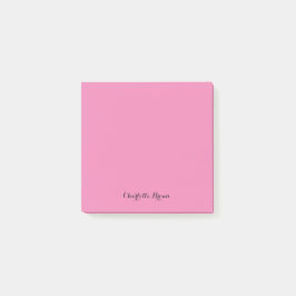 Monogram Rosa Modernt Minimalistiskt Feminint Post-it Block