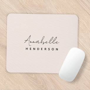 Monogram Rosa Modernt, minimalistiskt kvinnligt Musmatta