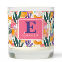 Monogram Rosa Pastel Fauvism Garden Pots