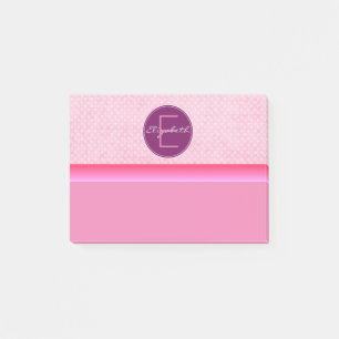 Monogram Rosa Polka dots Post-it Block