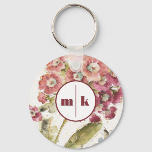 Monogram Rosa Primrose Nyckelring