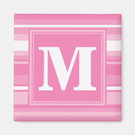Monogram rosa rand magnet