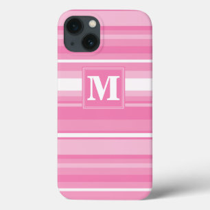 Monogram rosa ränder Case-Mate iPhone fodral