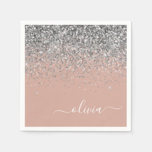 Monogram Rosa ros Guld Silver Pappersservett