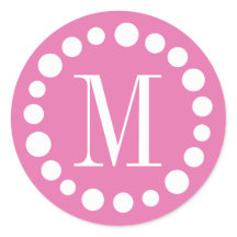 Monogram Rosa Stickers