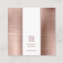 Monogram Roséguld Metallisk Folie Konsult