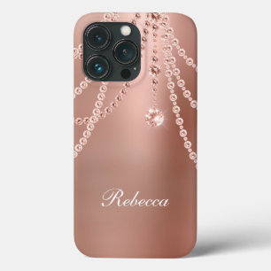 Monogram Roséguld Pärlor Diamanter Bling Glam