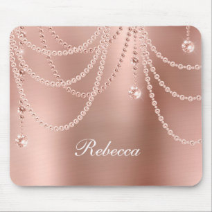 Monogram Roséguld Pärlor Diamanter Bling Glam  Musmatta