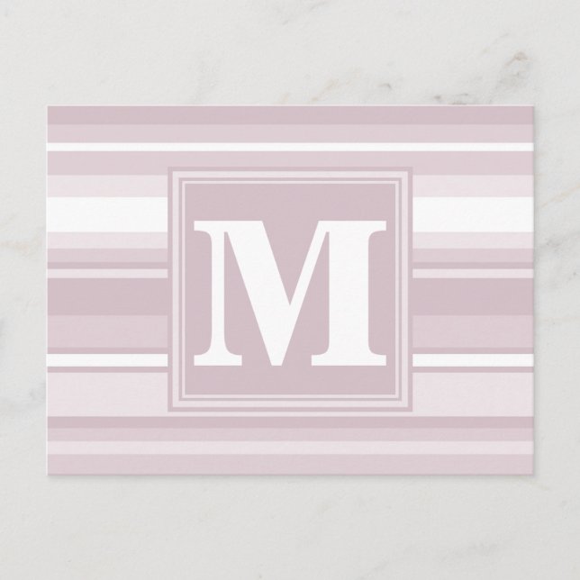 Monogram rosenkvartsränder vykort (Framsida)
