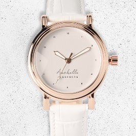 Monogram Rosenskär | Modern Minimalistisk Feminint Armbandsur