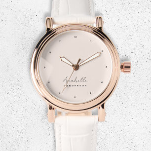 Monogram Rosenskär Modern Minimalistisk Feminint Armbandsur