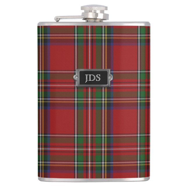 Monogram Royal Stewart Tartan-kolv Fickplunta (Framsidan)