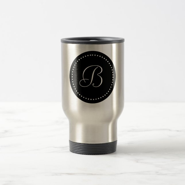 Monogram Rund Svart/Vit Prick Resemugg (Center)