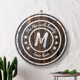 Monogram Rustic Barn Wood Darttavla