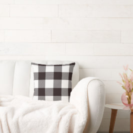 Monogram Rustic Chic Rutmönster Kudde