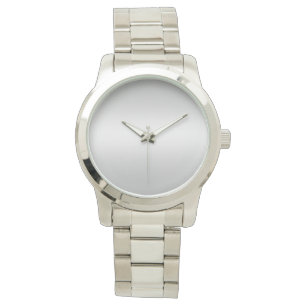 Monogram Rustic Grått & White Teal Women Silver Armbandsur