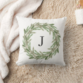 Monogram Rustic Greenery Gräs Wandeene Helgdag Kudde
