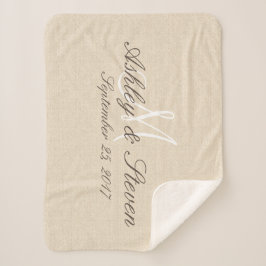 Monogram | Rustic Linen-utseende