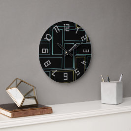 Monogram Rustic Numbers Stor Klocka