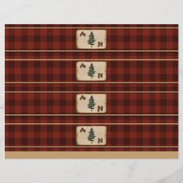 Monogram Rustic Plades Wedding Wrappers