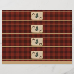 Monogram Rustic Plades Wedding Wrappers