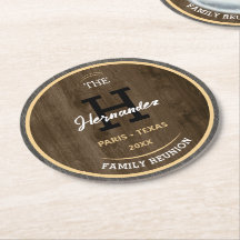 Monogram Rustic wood Family Reunion Land Brown