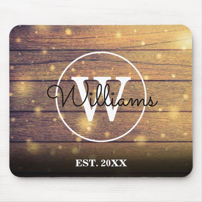 Monogram Rustic Wood Panels Musmatta (Framsidan)