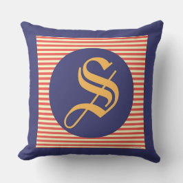 Monogram S-familjekort Kudde