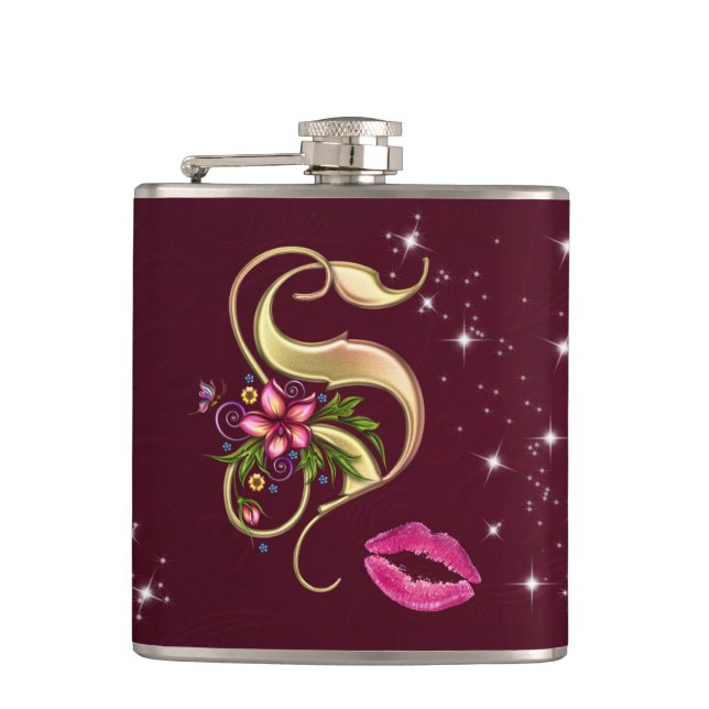 Monogram S Wrapped Flask, 6 oz. Fickplunta (Framsidan)