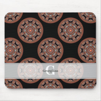 Monogram Safari Sunset Bohemian Polka Dot Mandala Musmatta