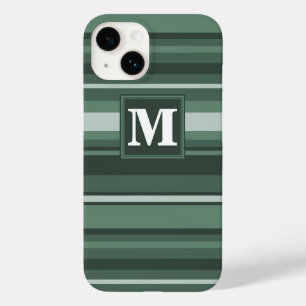Monogram sage grönt rand