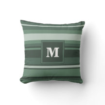Monogram sage grönt rand