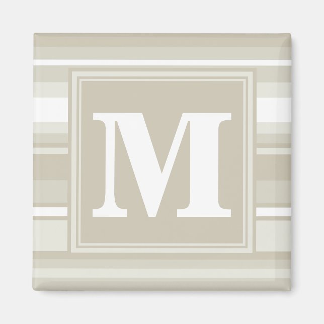Monogram sandstone rand magnet (Framsidan)