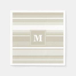 Monogram sandstone rand pappersservett