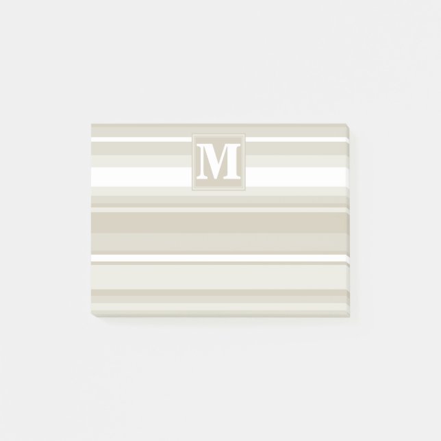 Monogram sandstone rand post-it block (Framsida)