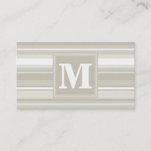 Monogram sandstone rand visitkort