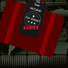 Monogram Secret Agent Kids Bagagebricka