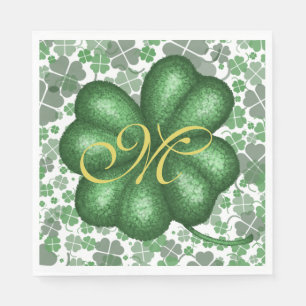 Monogram Shamrock Papper Pappersservett