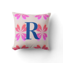 Monogram Shock rosa Bright Orange Retro Flower