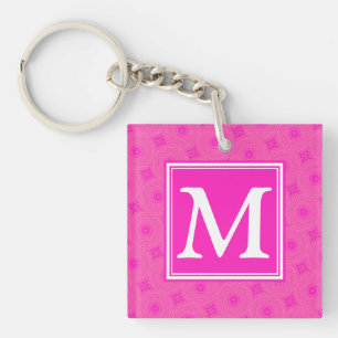 Monogram shock rosa circles mönster